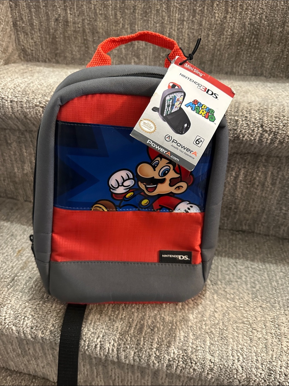 Nintendo Red and Gray Super Mario Mini Sling Backpack